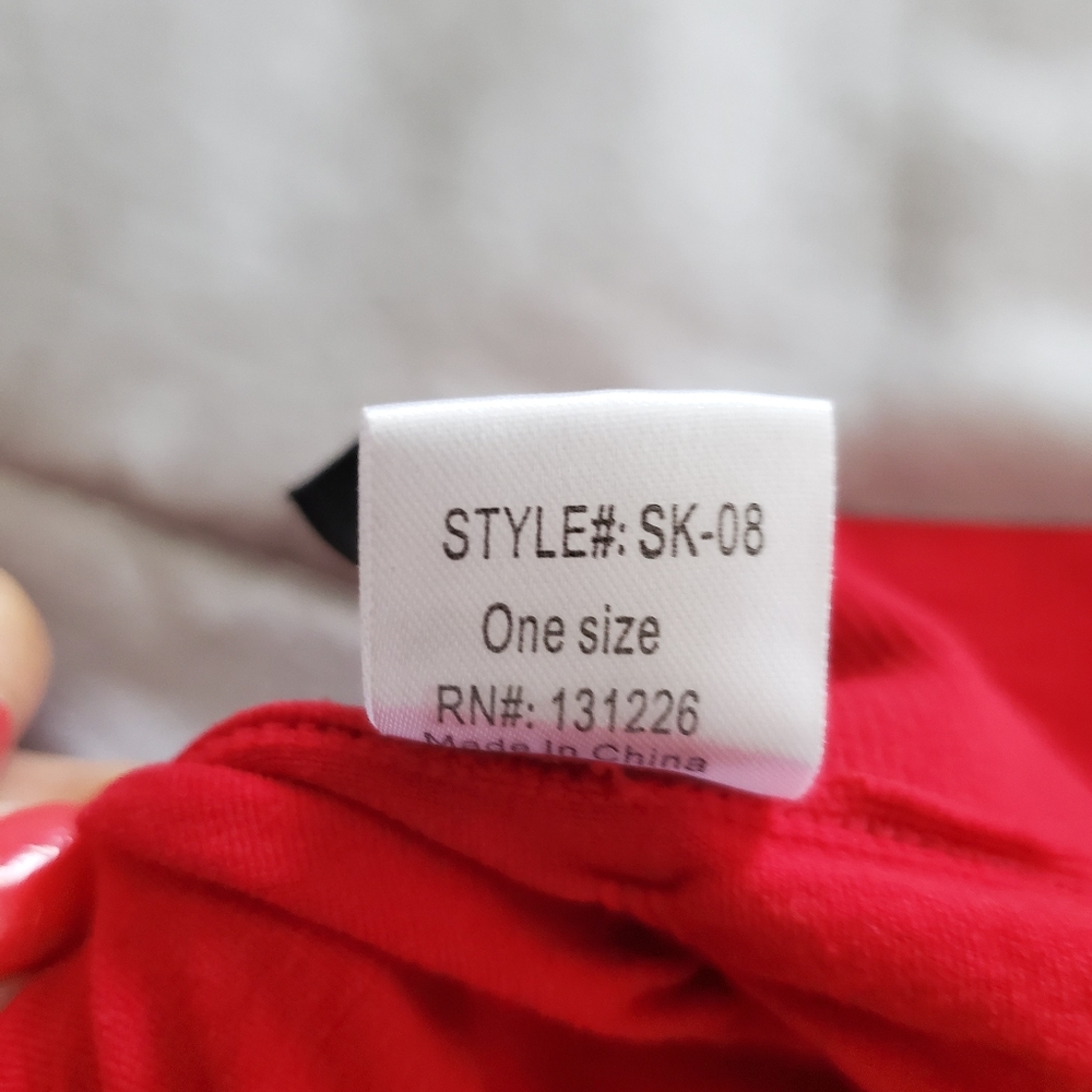 Kathy One size red mini skirt - Picture 5 of 5